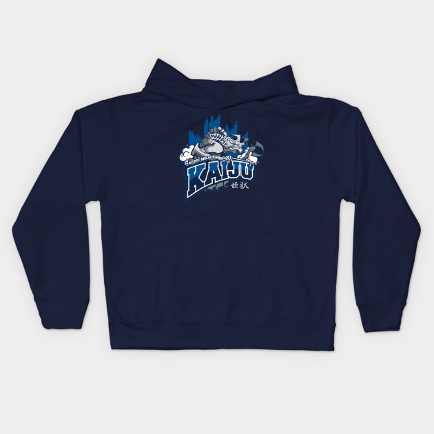 Pacific Breach Kaiju Kids Hoodie by drawsgood